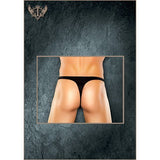 Nylon/Spandex Streaker Thong Black S/M