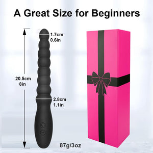 Vibrating Anal Beads Butt Plug Adult Sex Toys for Men Women Couples, Rechargeable Anal Plug Bullet Vibrator Waterproof G-spot St