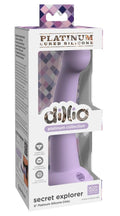 Pipedream Prorducts - Dillio Platinum Collection - Secret Explorer 6 Platinum Cured Silicone Dildo - Purple
