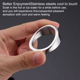 Tabuy Stainless Steel Male Cock Ring Glans Ring Metal Penis Ring Delayed Ejaculation Increase Stimulation Sex Toys for Men (Larg