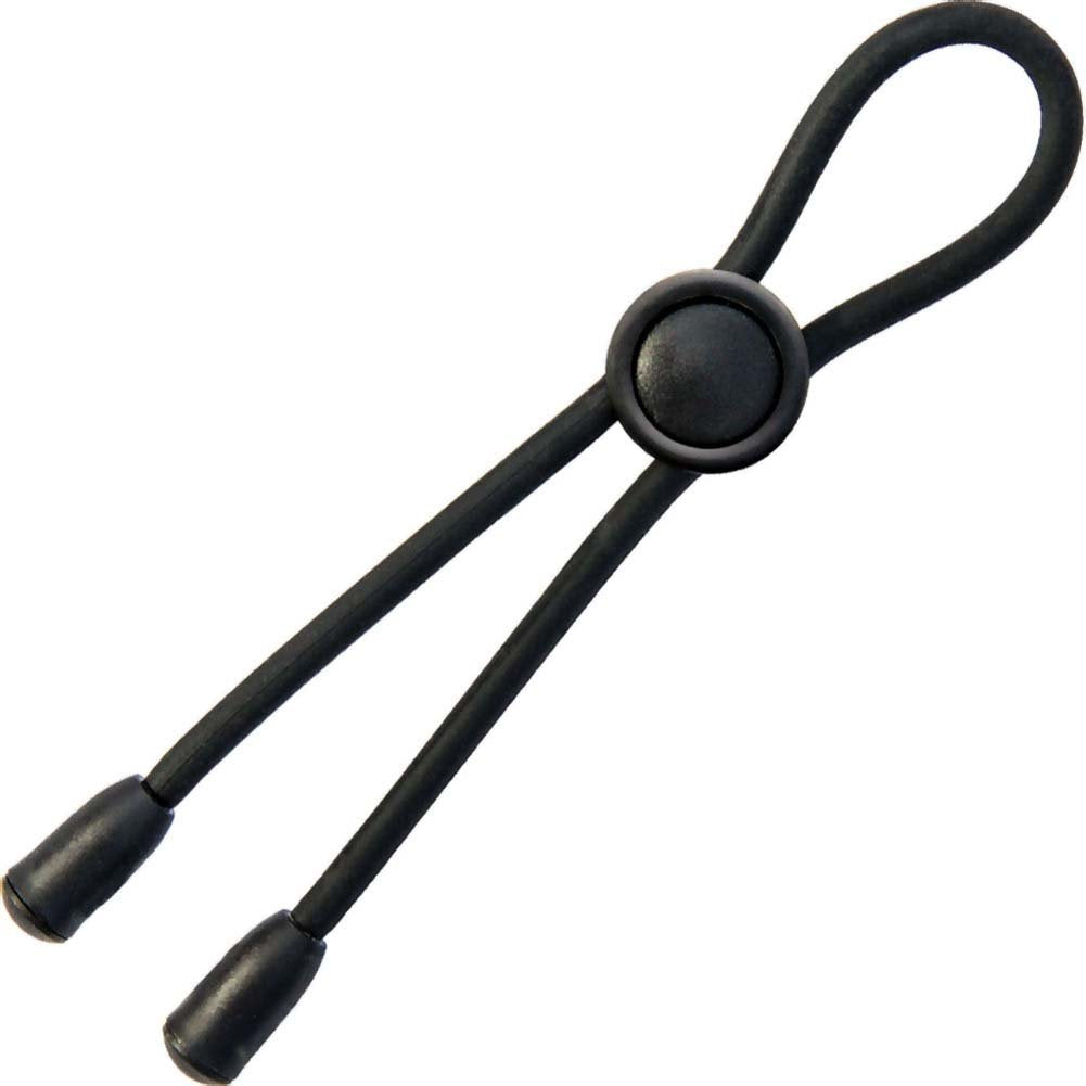 Mack Tuff Adjustable Silicone Cock Tie - Black