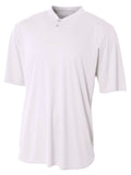 A4 Tek 2-Button Henley White XL