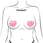 Pastease Faux Latex Baby Pink Melty Hearts