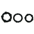 RAM Beaded Penis Rings, Black