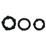 Ram Beaded Cockrings - Black