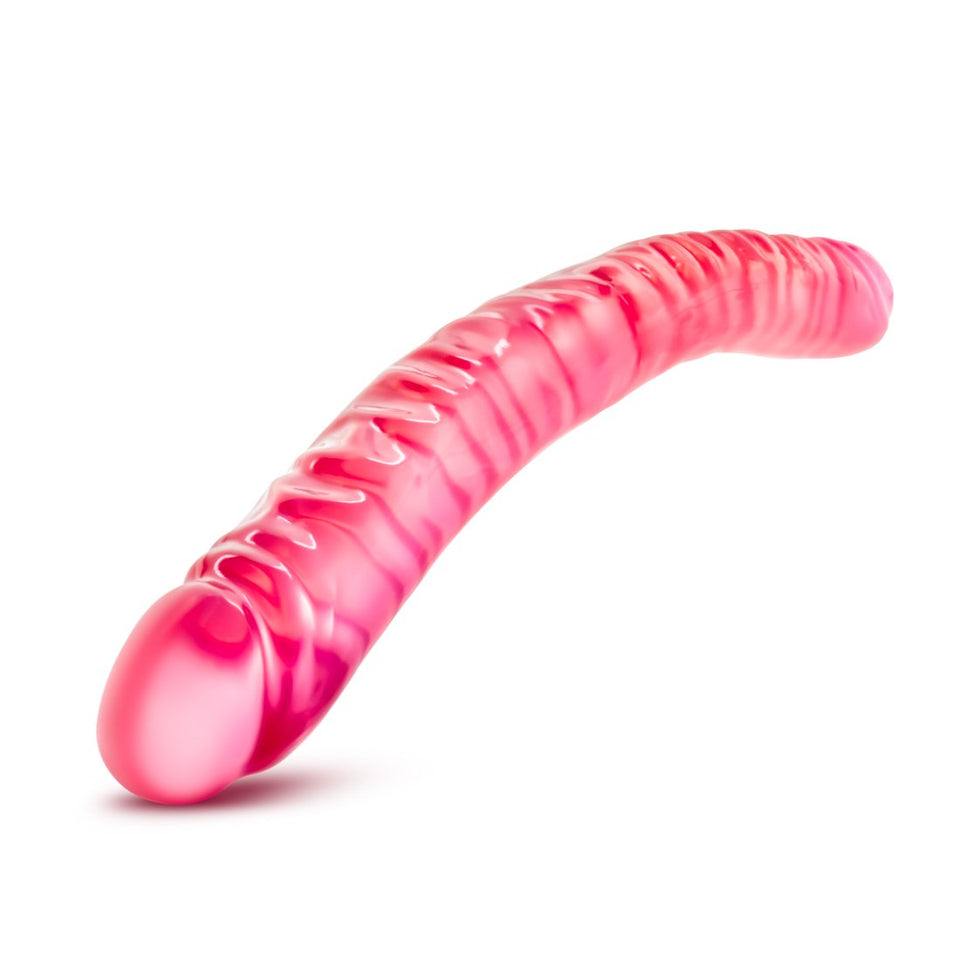 B Yours - 18In Double Dildo - Pink