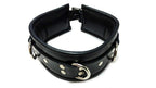 Rouge Leather Padded Collar Black