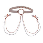 Peaches N Creame Collar W/ Nipple Clamps