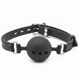 CLROY Breathable Black Silicone Sex Ball Gag, BDSM Restraints Sex Toys Bondage Gag for Sex (Color-4)