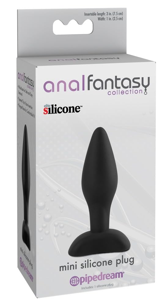 Nasswalk Anal Fantasy Mini Silicone Plug Kit, 3 Inch, Black