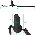 Sex Factory Mouth Ball Gag Wear Adjustable Dildo Penis Mouth Sex Toys Adjustable Leather Straps Strap Lock Sex Games SM Bondage