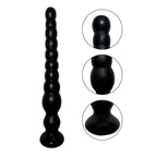 Long Anal Beads Sex Toys with 10 Anal Balls Ultra Soft Anal Chain Anal Plug with Strong Suction Cup Flexible Butt Plug Anal Bead