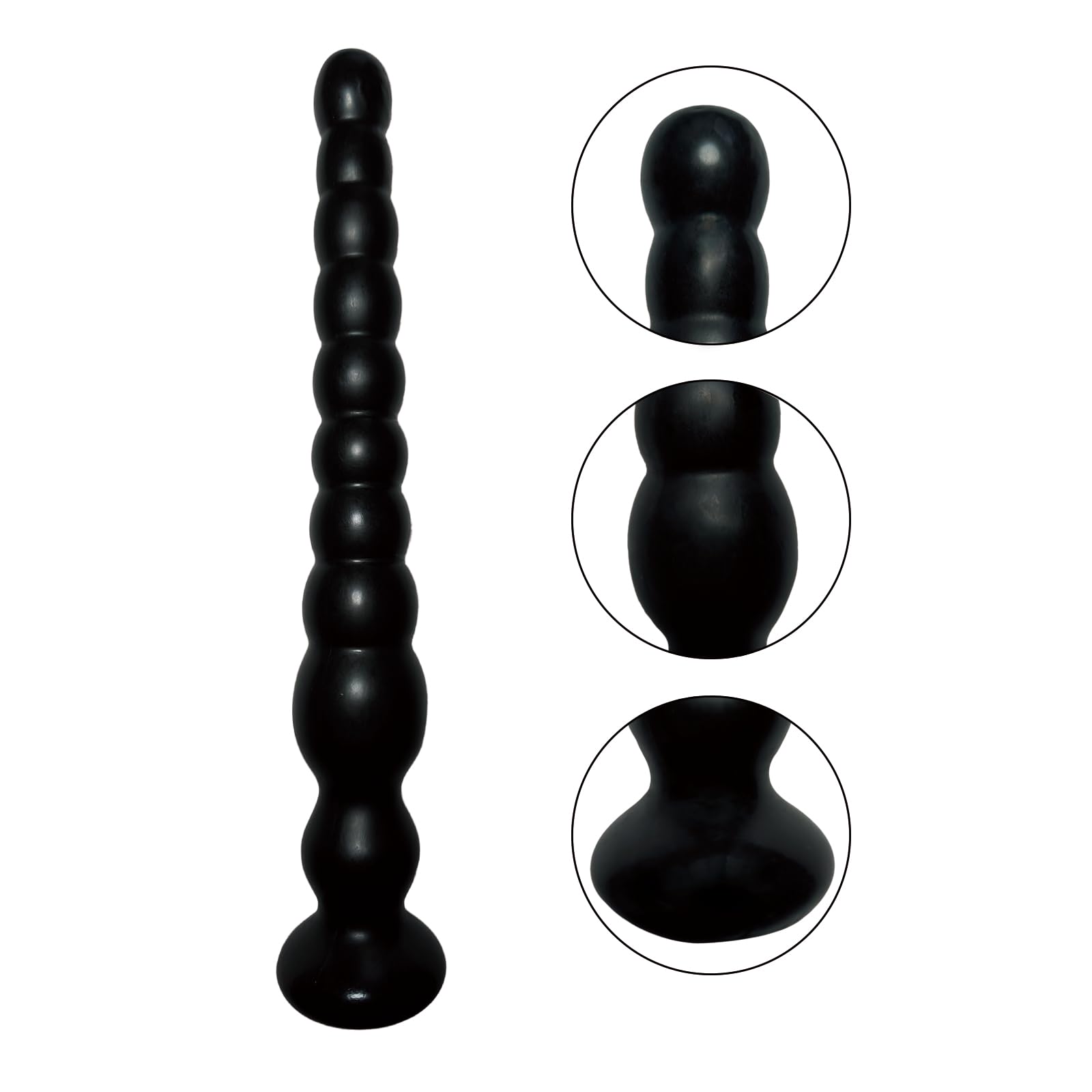 Long Anal Beads Sex Toys with 10 Anal Balls Ultra Soft Anal Chain Anal Plug with Strong Suction Cup Flexible Butt Plug Anal Bead