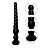 Long Anal Beads Sex Toys with 10 Anal Balls Ultra Soft Anal Chain Anal Plug with Strong Suction Cup Flexible Butt Plug Anal Bead