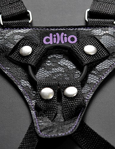Dillio Purple - 6 Inch Strap-On Suspender Harness Set