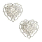 Neva Nude Pasty Hearts Jewel White