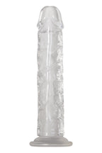 Adam & Eve Crystal Clear Dong, 8 Long | Realistic, Waterproof Dildo Made From High Transparency Tpe | 6 Insertable, 1.6 Wide | Compatible With Strap On Harness And Water Based Lubes