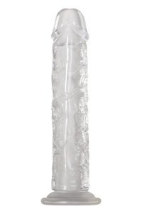 Adam & Eve Crystal Clear Dong, 8 Long | Realistic, Waterproof Dildo Made From High Transparency Tpe | 6 Insertable, 1.6 Wide | Compatible With Strap On Harness And Water Based Lubes
