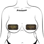 Pastease Pound Town One-Way Tickets Gold Glitter