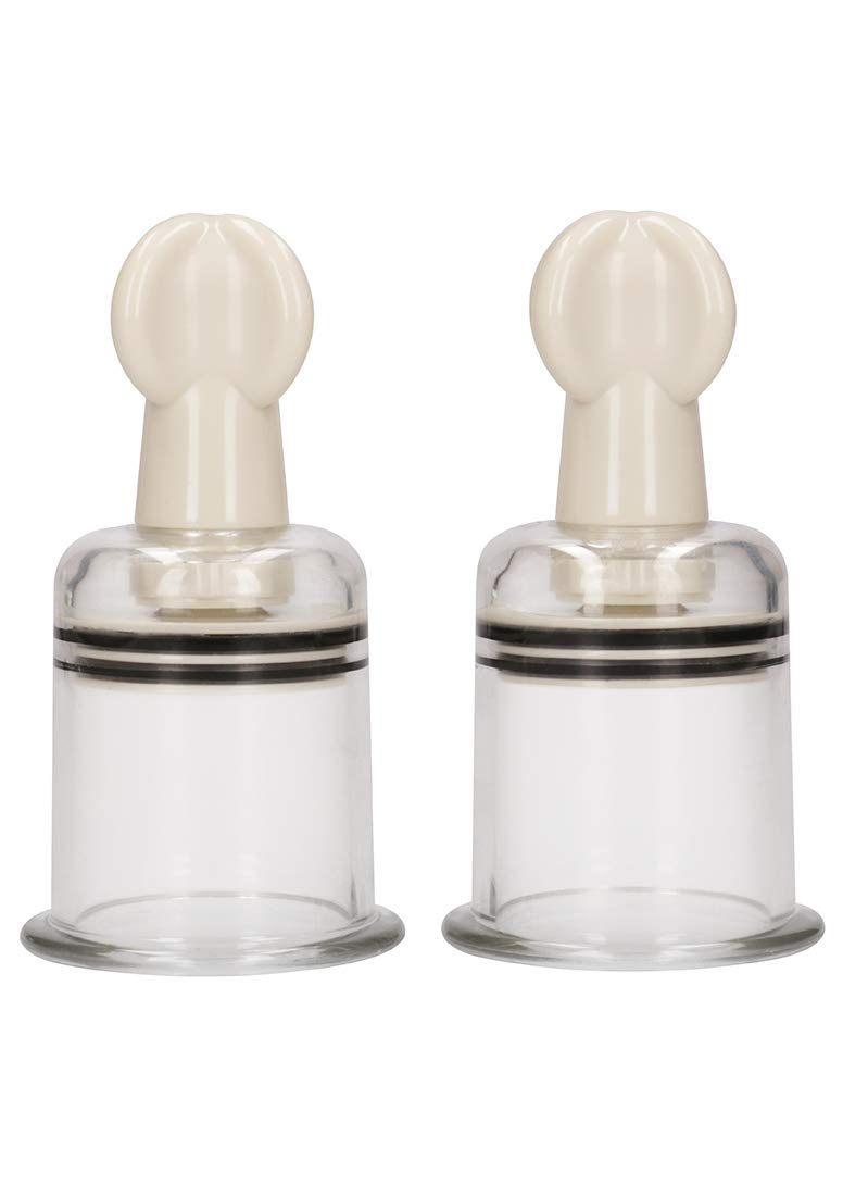 Shots Pumped Nipple Suction Set Rose Lrg PMP023TRA