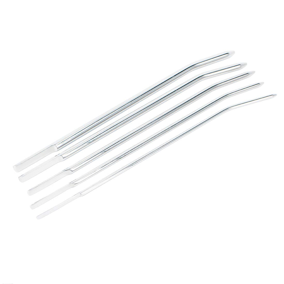Eastern Delights Luxury Solid Stainless Urethral Sound Plug for Men, Urethral Play Stretcher Sex Toys (5PCS Set)