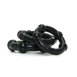 Ram Beaded Cockrings - Black