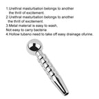 Tabuy Stainless Steel Urethral Sounds Penis Plug Hollow Urethral Dilator Male Short urethral Catheter Plug Sex Toy for Men Ureth