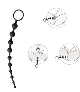 10 Balls Anal Beads Butt Plug, Soft Adult Sex Toys, Anal Sex Toy Waterproof Plug for Adult Sex Games, Men, Women and Couples