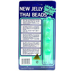 Golden Triangle Jelly Thai Anal Beads - Green