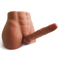 AUSLOVE 17LB Male Sex Doll Torso for Women with Flexible Dildo, Realistic Sex Doll Ass with Tight Anal for Men Masturbation, Uni
