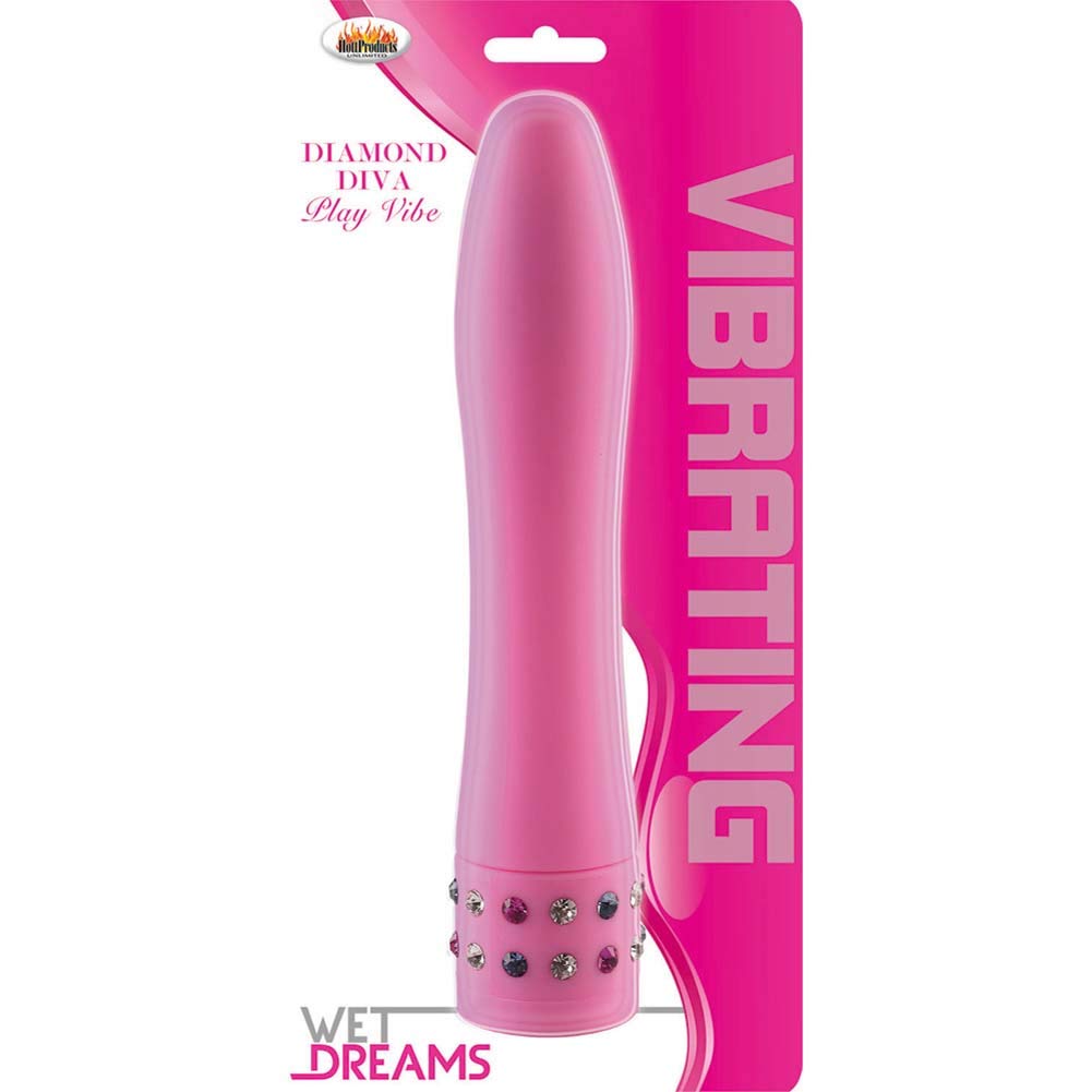 Hott Products Wet Dreams Diamond Diva Play Vibe, Pink, 0.35 Pound
