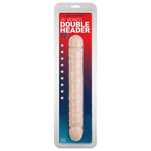 Doc Johnson Jr Veined Double Header Dildo 12 Inches White 021201Am