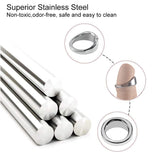 Tabuy Stainless Steel Male Cock Ring Glans Ring Metal Penis Ring Delayed Ejaculation Increase Stimulation Sex Toys for Men (Larg