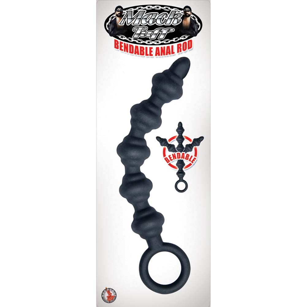 Nasstoys Mack Tuff Bendable Anal Rod, Black, 2.75 Ounce