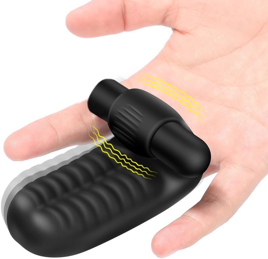 GURIDO Finger Vibrator Adult Sex Toys for Women, Silicone G spot Clitoris Vibrator, Finger Masturbator Vagina Anal Stimulator Se