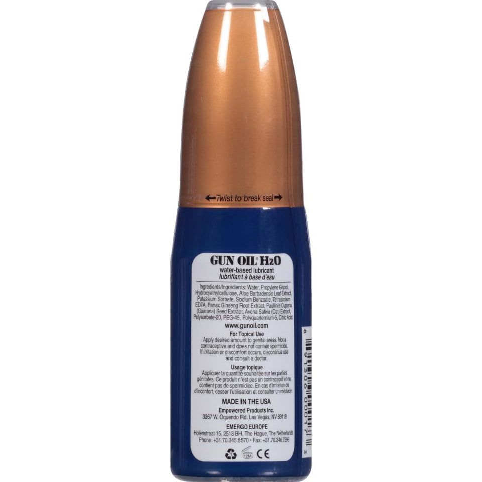 Gun Oil H2O 2 Oz Personal Lubricant