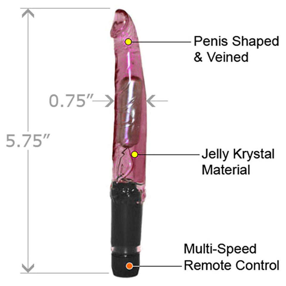 Nasstoys Jelly Slender Slider Vibrator, Red