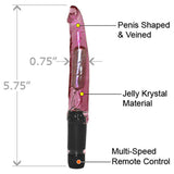 Nasstoys Jelly Slender Slider Vibrator, Red