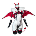 KORURACLUB Succubus costume premium pu cosplay lingerie for women wing devil lingerie (Red, X-Large)