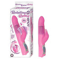 Nasstoys Rotating G-Spot Rabbit Silicone Waterproof Vibrator, Pink, 7 Inch