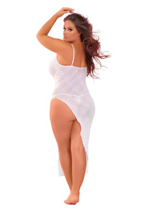 Take The Heat Lace Gown - 1X-3X - Black