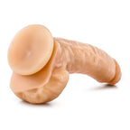 9'' Long Realistic Dildo - Cock And Balls Dong - Suction Cup Harness Compatible - Sex Toy For Women - Sex Toy For Adults (Beige)