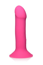 Squeeze-It 10X Squeezable Vibrating Dildo-Pink