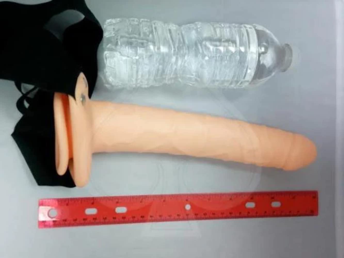 Pipedream Fetish Fantasy Series Hollow Strap-On, Flesh, 10 Inch