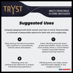 Doc Johnson Tryst Multi Erogenous Zone Massager     Black