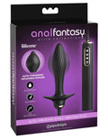 Anal Fantasy Elite Collection Auto Throb Inflatable Vibrating Plug - Black