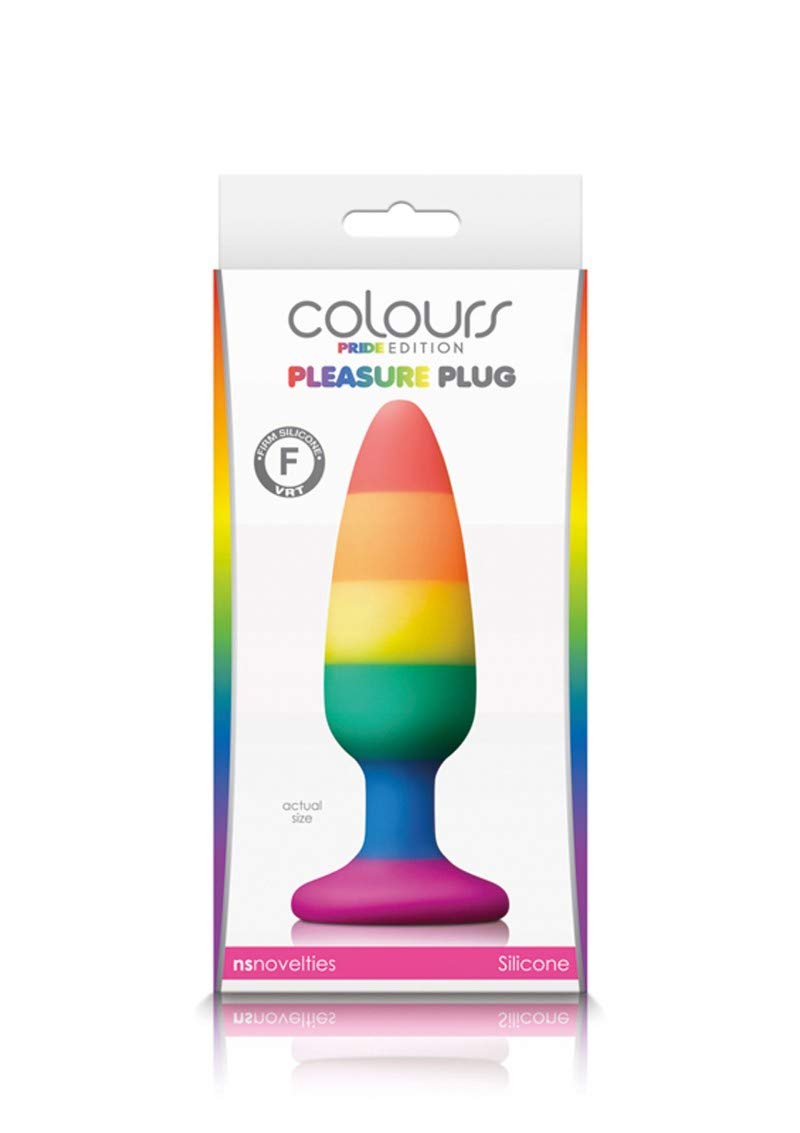 Colours Pride Edition Pleasure Butt Plug Medium - Rainbow