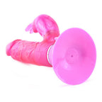 Nasstoys Vibrating Rabbit Dong Jelly Waterproof, Pink, 8 Inch