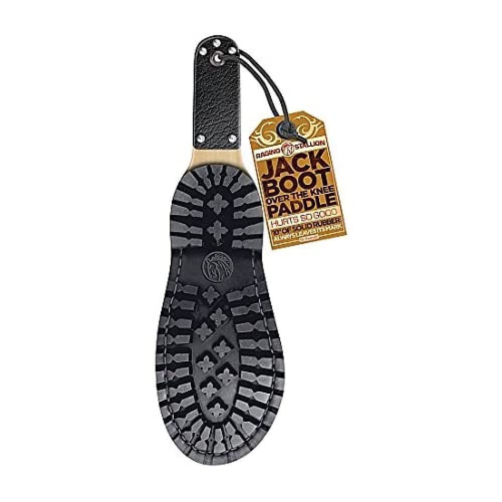 Icon Brands Raging Stallion Jack Boot Over The Knee Paddle