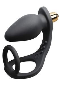 Rocks Off Zen Black C Ring With Vibrating Prostrate Probe